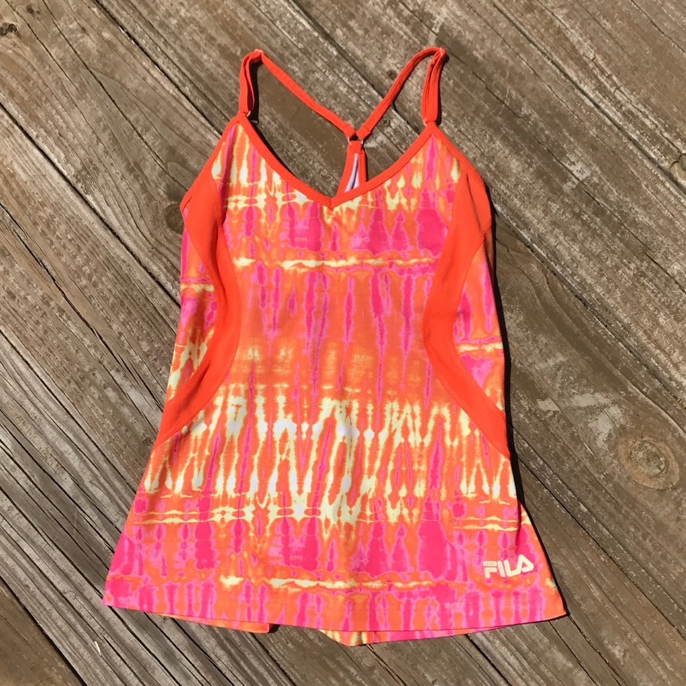 FILA Sport Tie-Dye Tank Top w/ Built-In Bra
